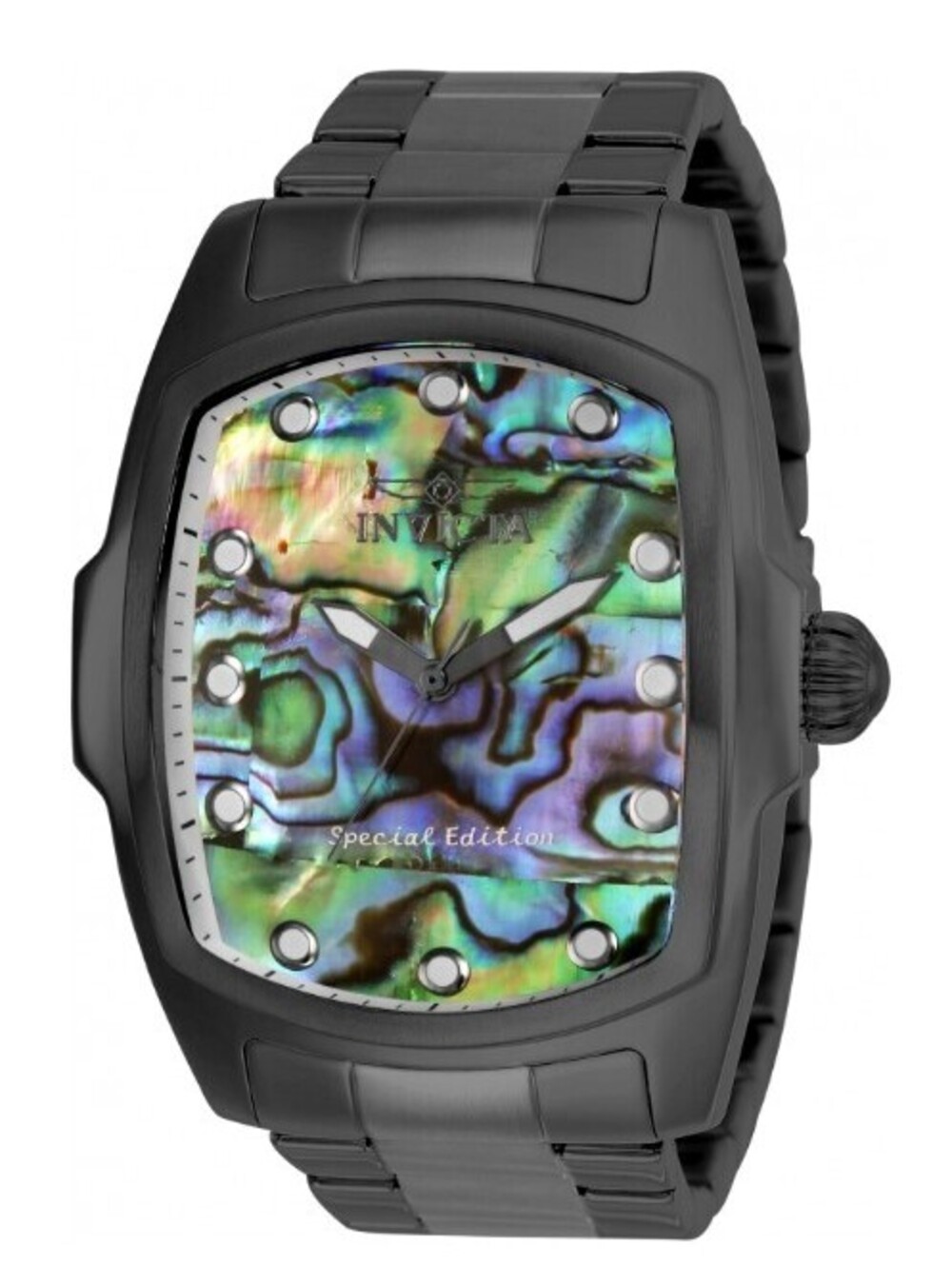 Invicta Lupah Men's Watch w/ Abalone Dial - 47mm, Black (23214)